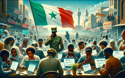 Outro aumento significativo nos downloads de VPNs gratuitas no Senegal em face das restrições à Internet
